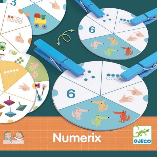 Eduludo Numerix- počítanie do 10 pomocou štipcov